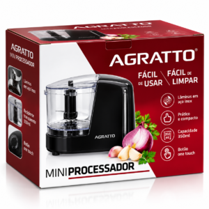 Mini Processador Elétrico Agratto 350ml